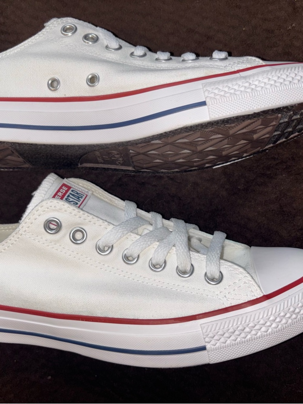 Converse Chuck Taylor All Star Ox Optical White Low Top Sneakers 10.5W 8.5M - Picture 2 of 11